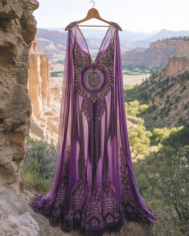 Colorful Vacation Color Block Maxi Dress