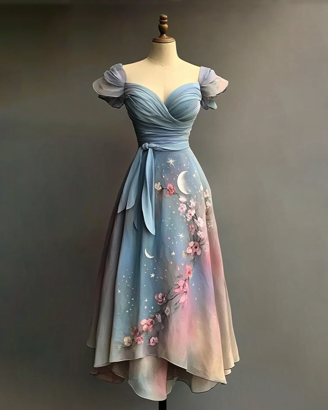 Vacation Handmade Color-Blocking Rainbow Irregular Dress