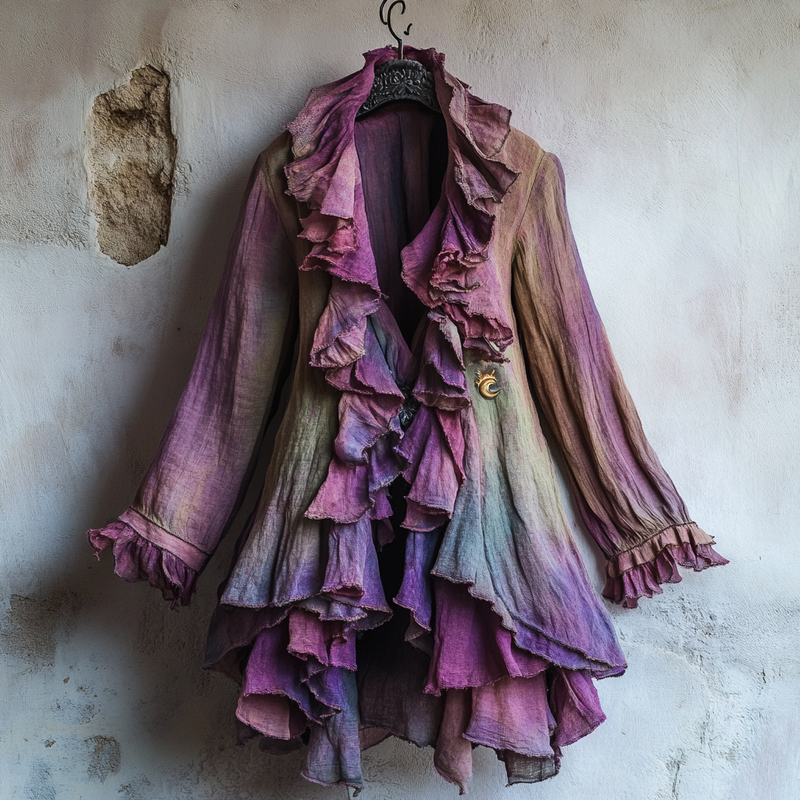 Ombre embroidered cardigan