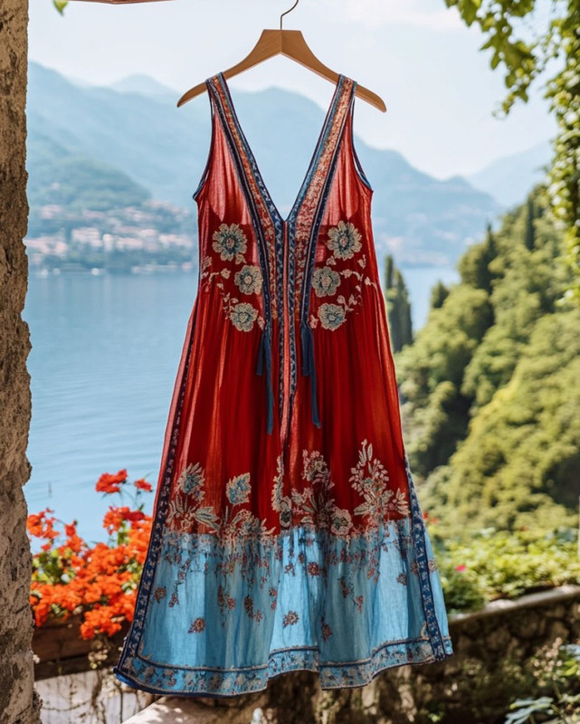 Summer Vacation Chiffon Dress