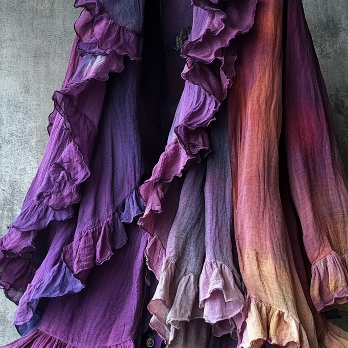 Ombre embroidered cardigan