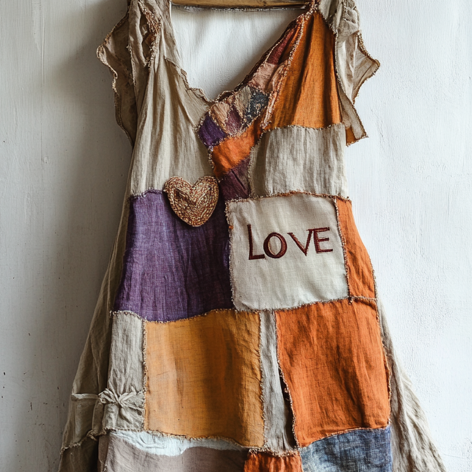 Embroidered Vintage Casual Dress