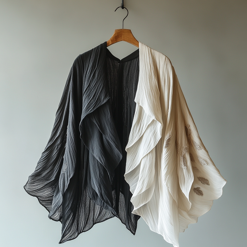 Summer Fun Feather Print Chiffon Cardigan