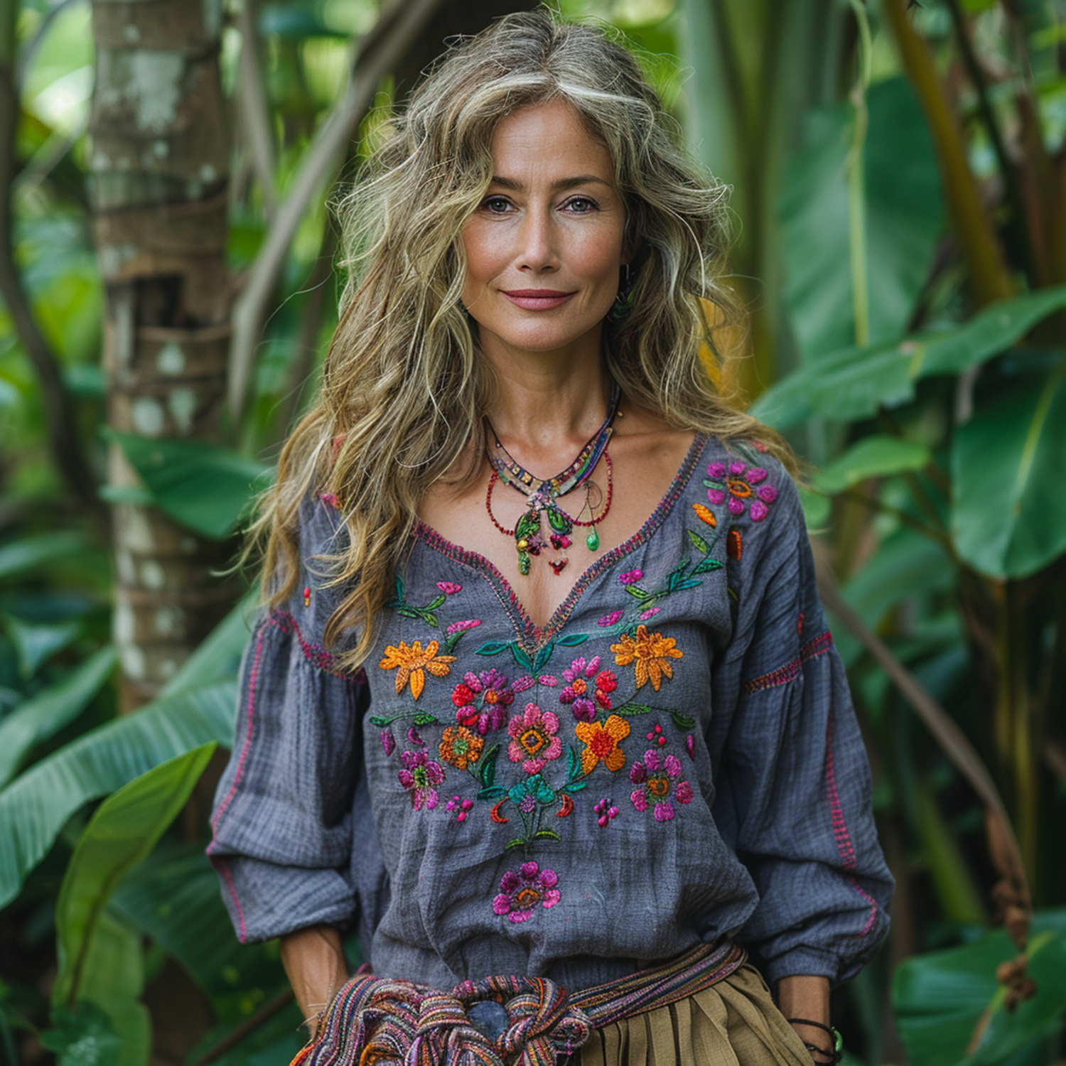 Resort Ethnic Print Shirt