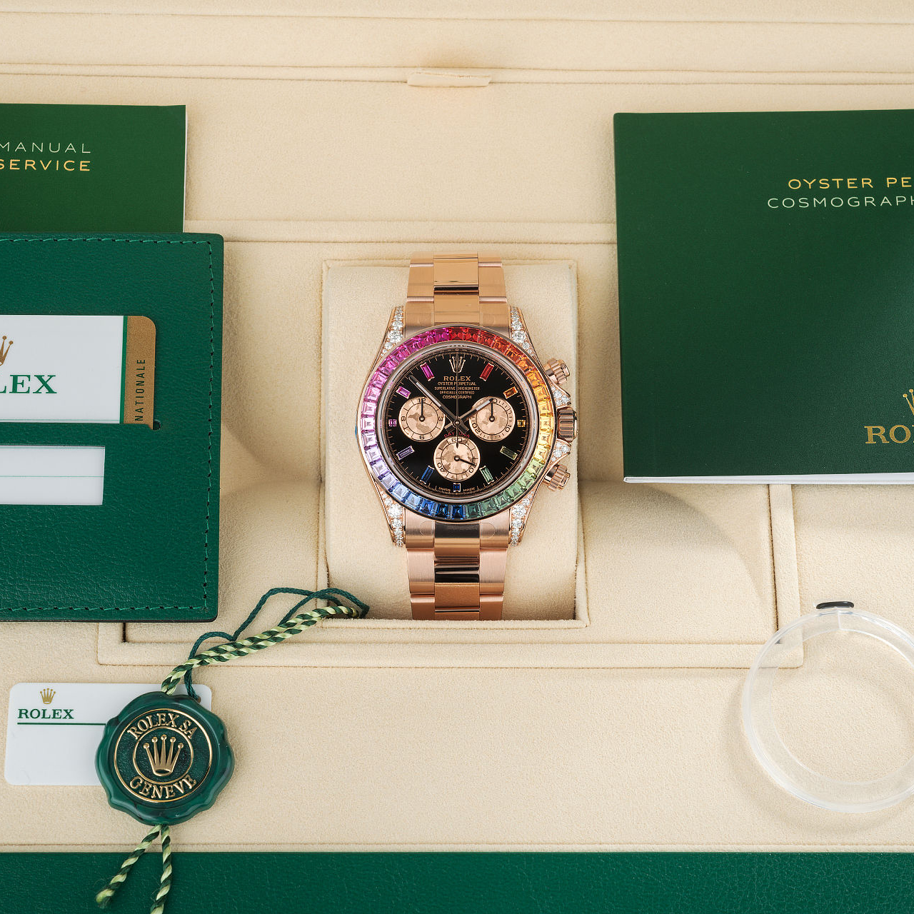 Cosmograph Daytona 116595 "Rainbow" Brand New "Very Rare"