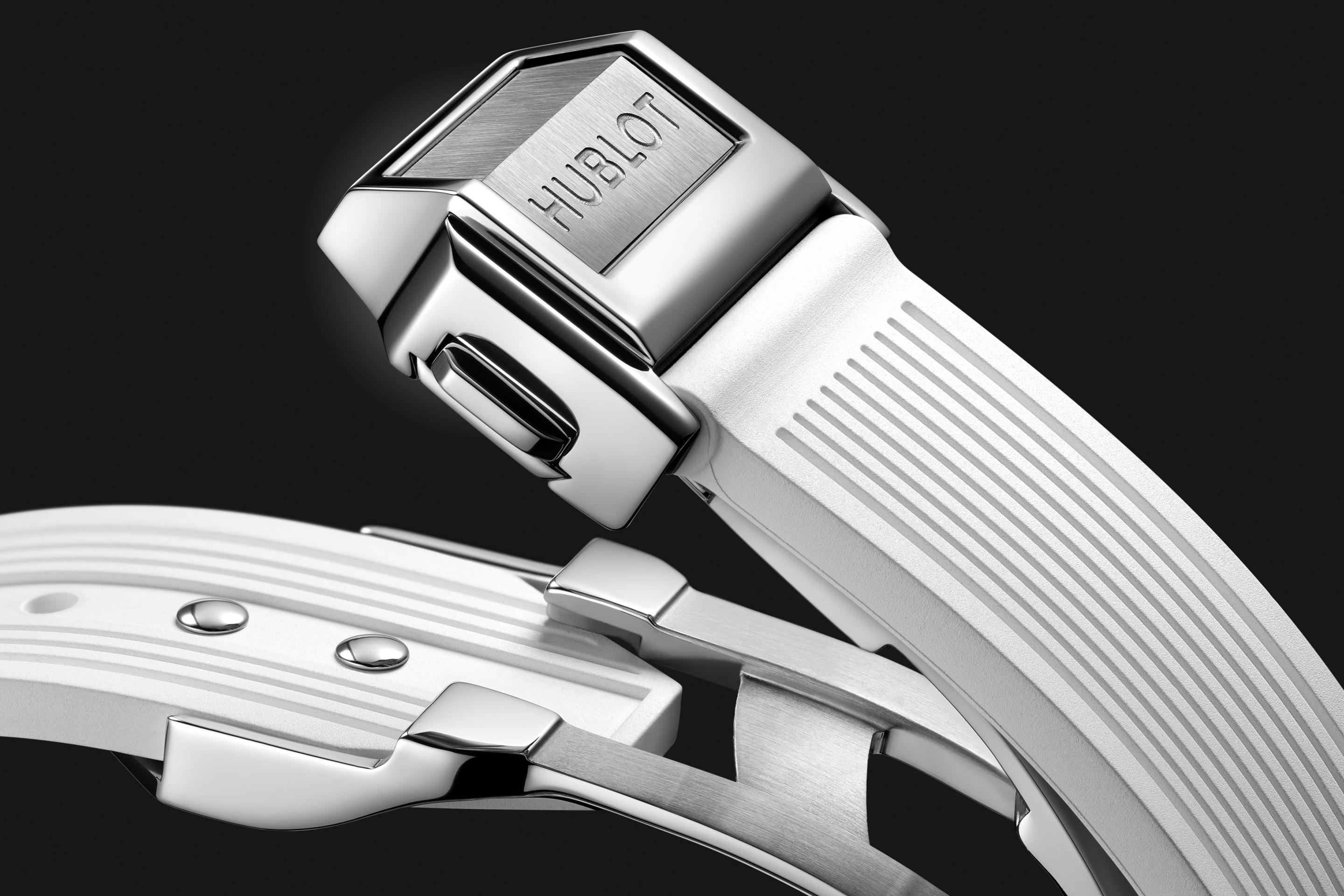 Hublot Big Bang ONE CLICK STEEL WHITE FULL PAVΓ Ref# 485.SE.9000.RW.1604