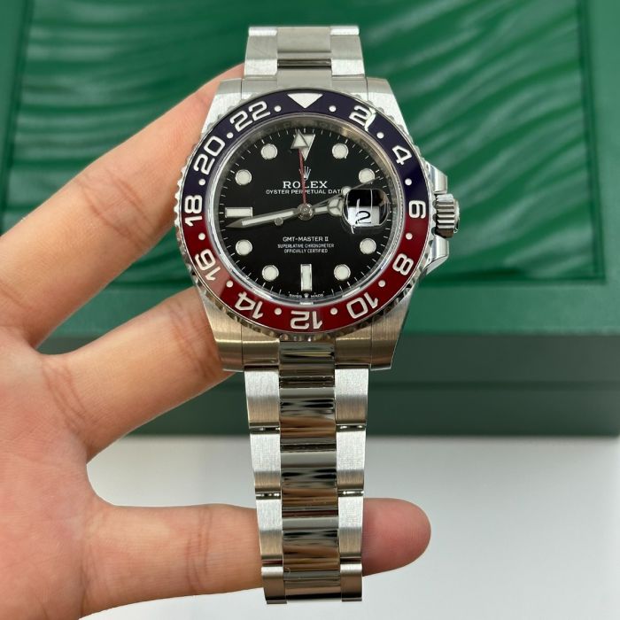 Rolex GMT Master II Pepsi Oystersteel Men's Luxury Watch M126710BLRO-0002