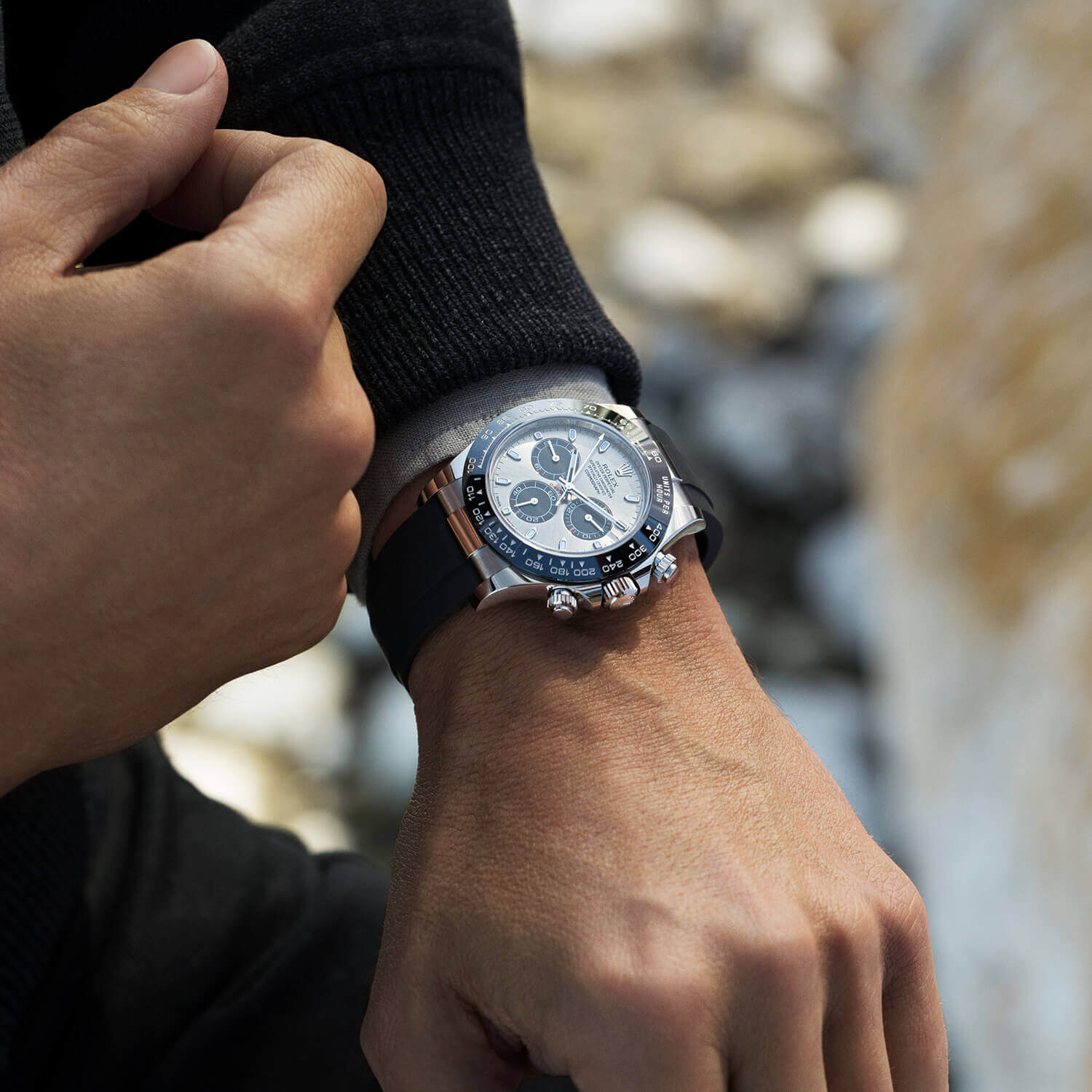 Rolex Cosmograph Daytona White Gold Meteorite 116519LN Replica