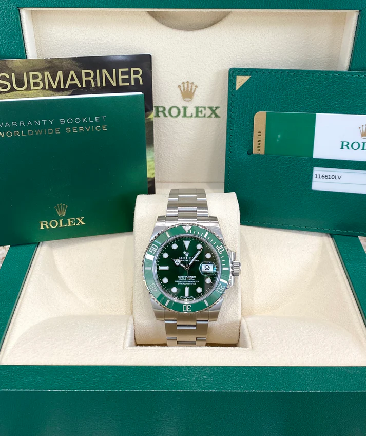 Rolex Submariner Date Hulk Oystersteel Men's Watch 116610LV-0002
