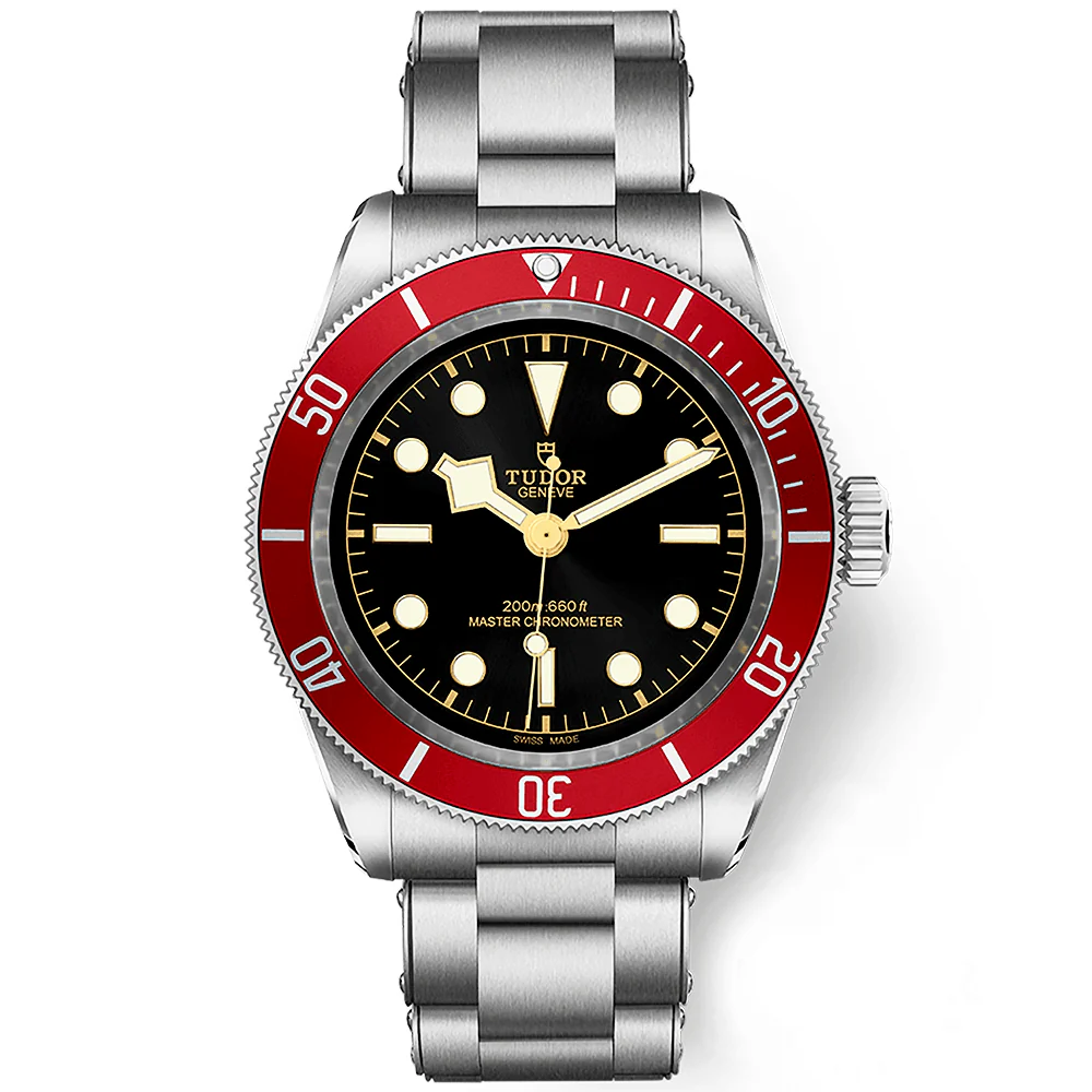 Black Bay 41mm Black Dial & Red Bezel Men's Bracelet Watch
