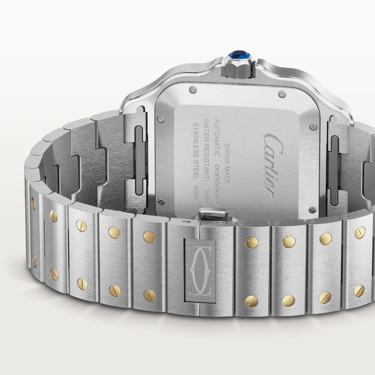 Santos de Cartier watch Large model Anthracite gray dial 39.8 mm