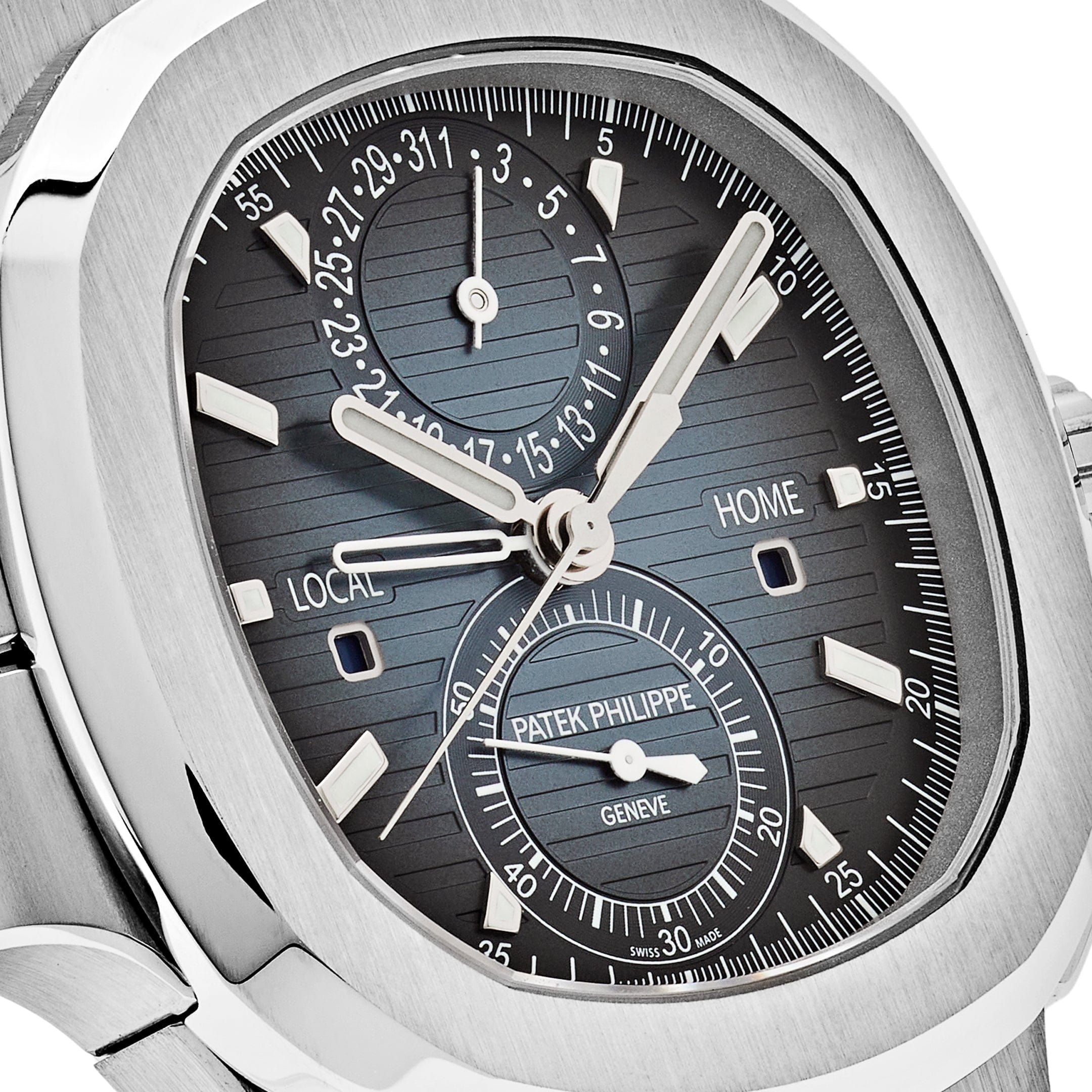 Patek Philippe Nautilus 5990/1A-011 βTravel Timeβ Flyback Chronograph Stainless Steel Blue Dial (2025)