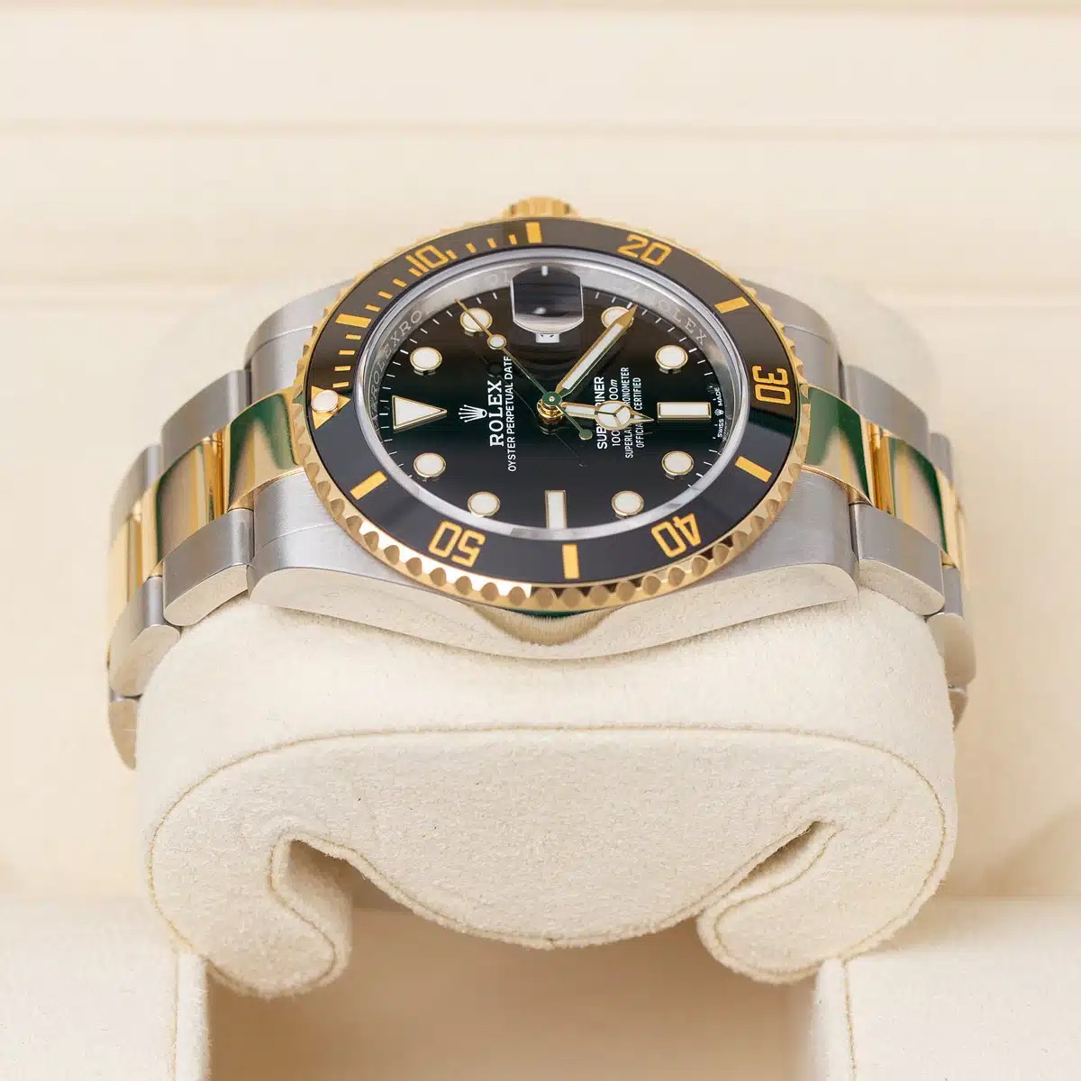 Rolex Submariner Date Two Tone Oyster Bracelet Men's Watch 126613LN