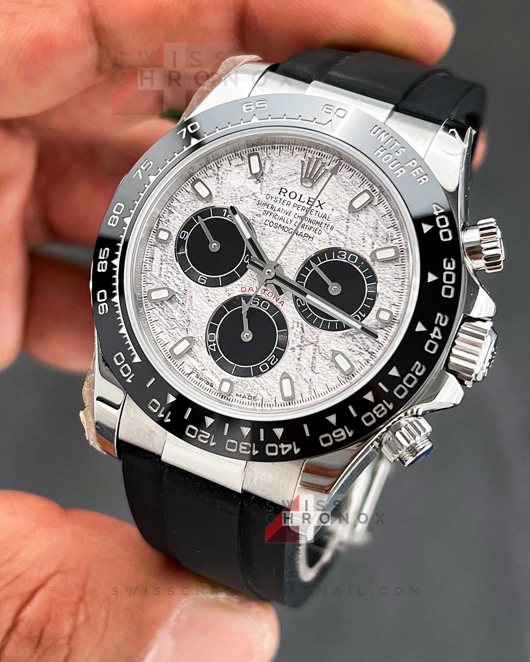 Rolex Cosmograph Daytona White Gold Meteorite 116519LN Replica