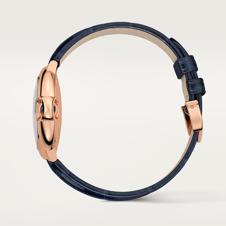 Ballon Bleu de Cartier watch Matt silvered stamped sunray dial 33 mm