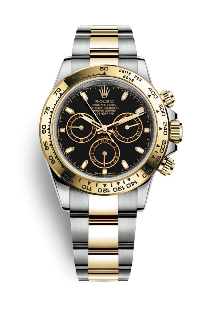Rolex Daytona Two Tone Black Dial 40mm 116503-0004