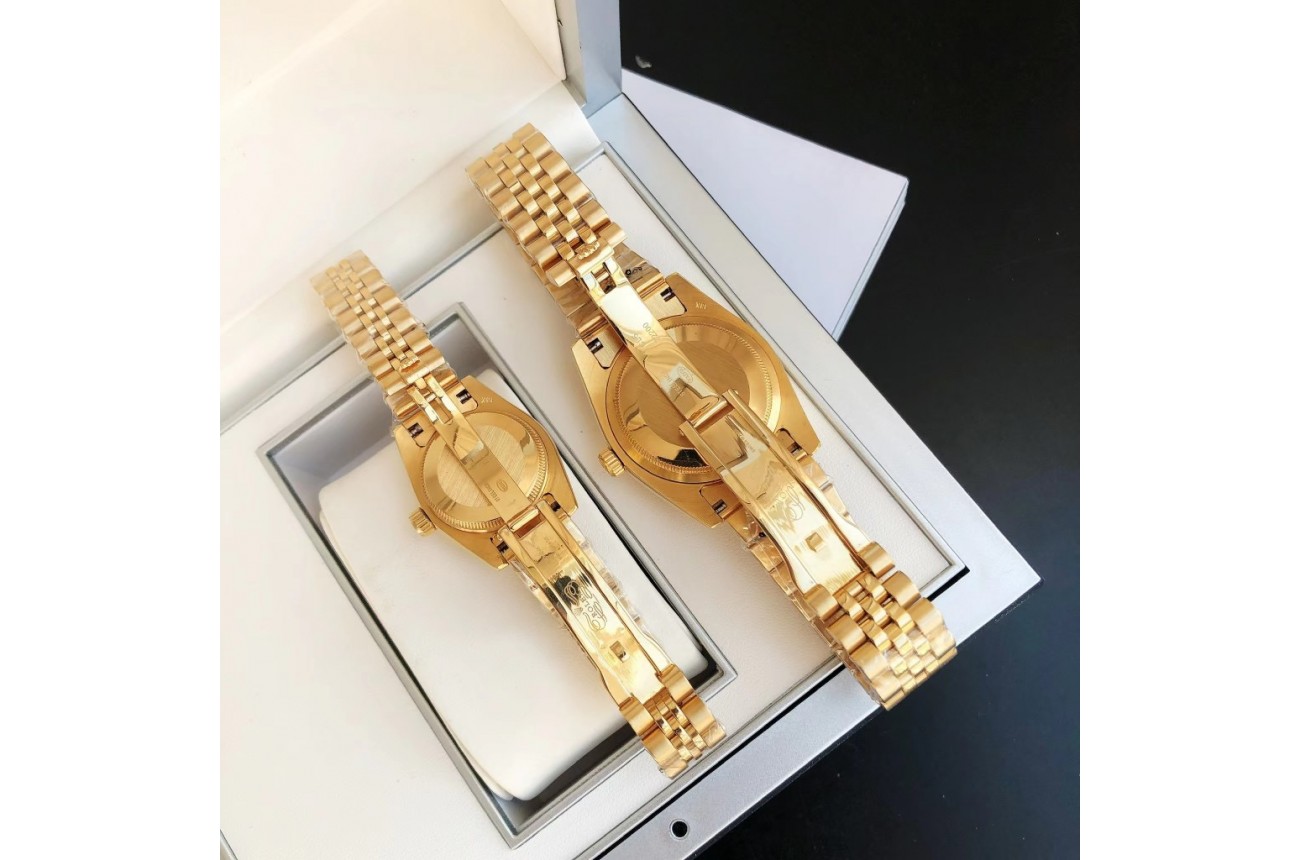 Rolex Datejust 36/28mm RG/RG Jub Black/Dial