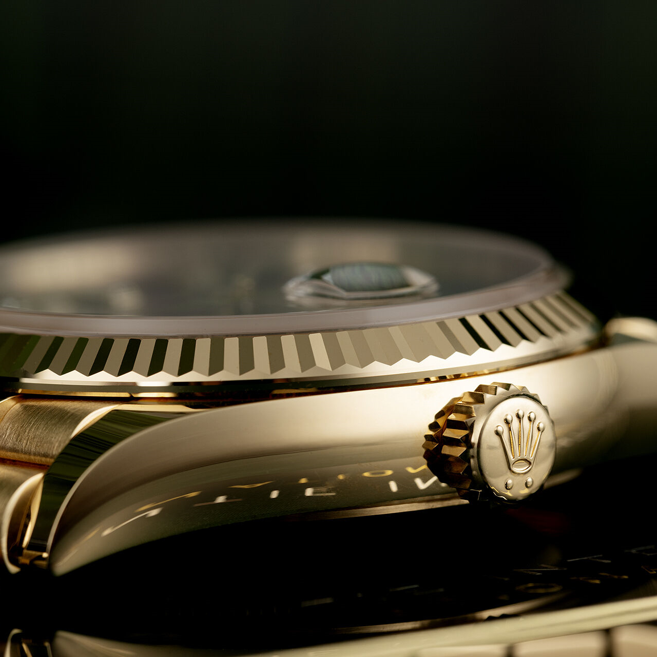 Day-Date 36 Green Ombre Diamond Dial Yellow Gold President Automatic Watch 128238