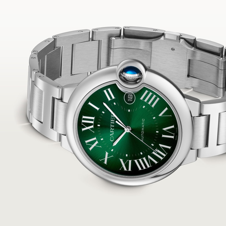Ballon Bleu de Cartier watch Sunray brushed dark green dial 40 mm