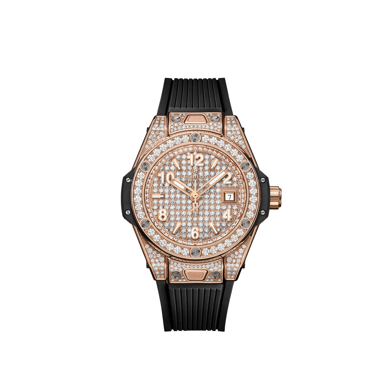 Hublot Big Bang ONE CLICK KING GOLD FULL PAVΓ Ref# 485.OX.9000.RX.1604