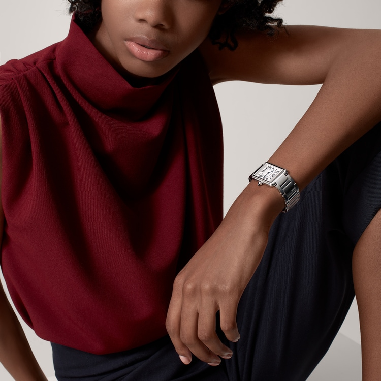 Tank Must de Cartier watch Large model Silvered dial 33.7 mm