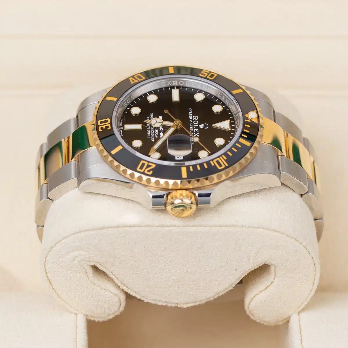 Rolex Submariner Date Two Tone Oyster Bracelet Men's Watch 126613LN