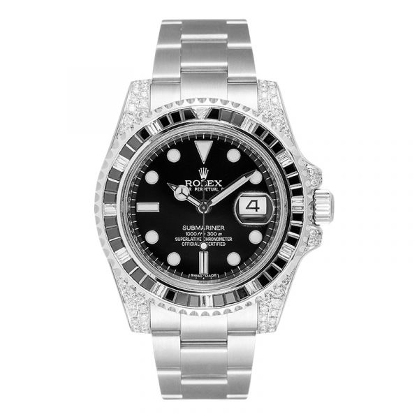 Submariner Date 116659SABR 18K White Gold Diamonds Sapphires UNWORN Replica