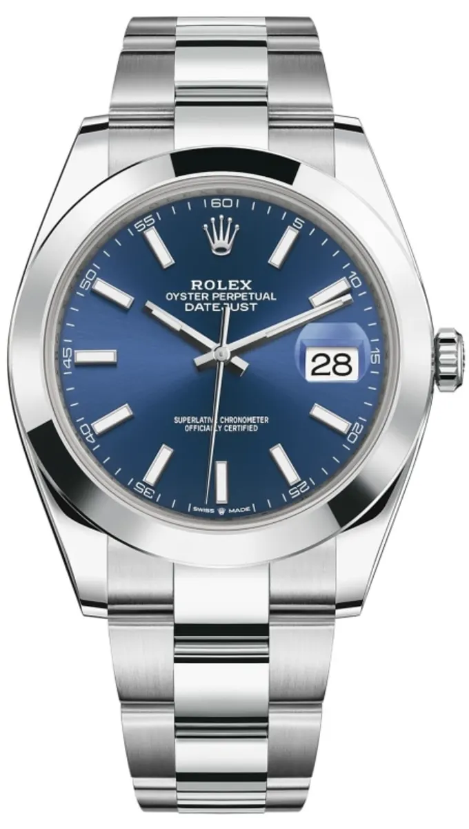 Rolex Datejust 41 Stainless Steel Blue Dial Men's Watch M126300-0001
