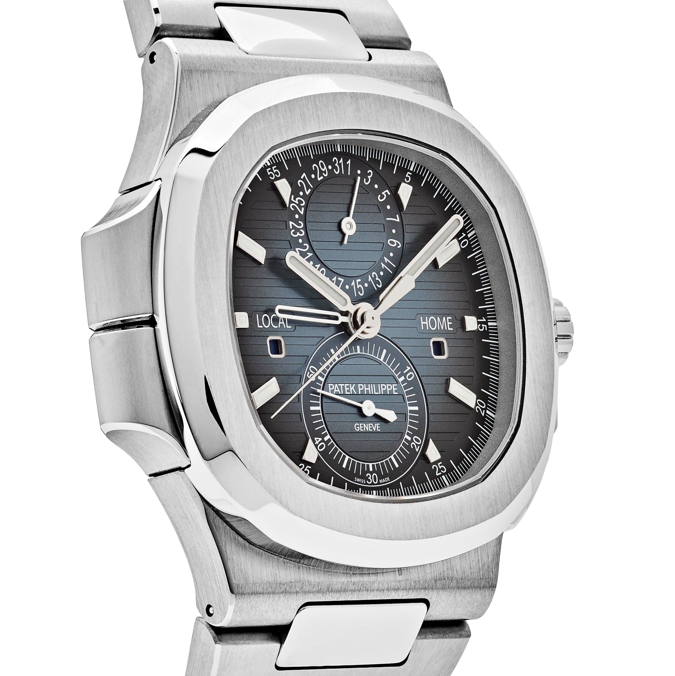Patek Philippe Nautilus 5990/1A-011 βTravel Timeβ Flyback Chronograph Stainless Steel Blue Dial (2025)