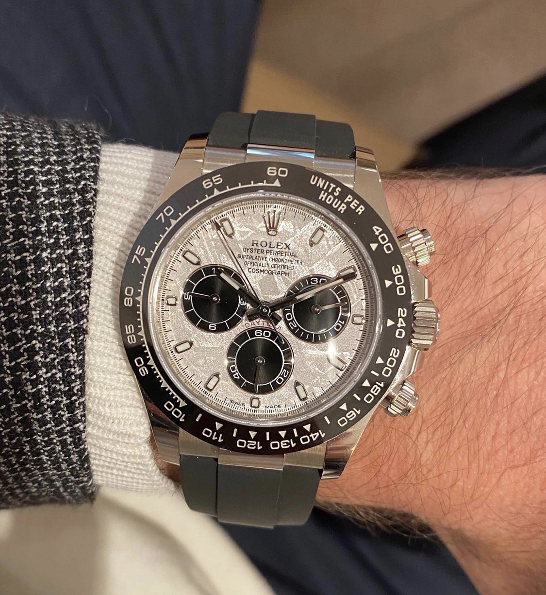 Rolex Cosmograph Daytona White Gold Meteorite 116519LN Replica