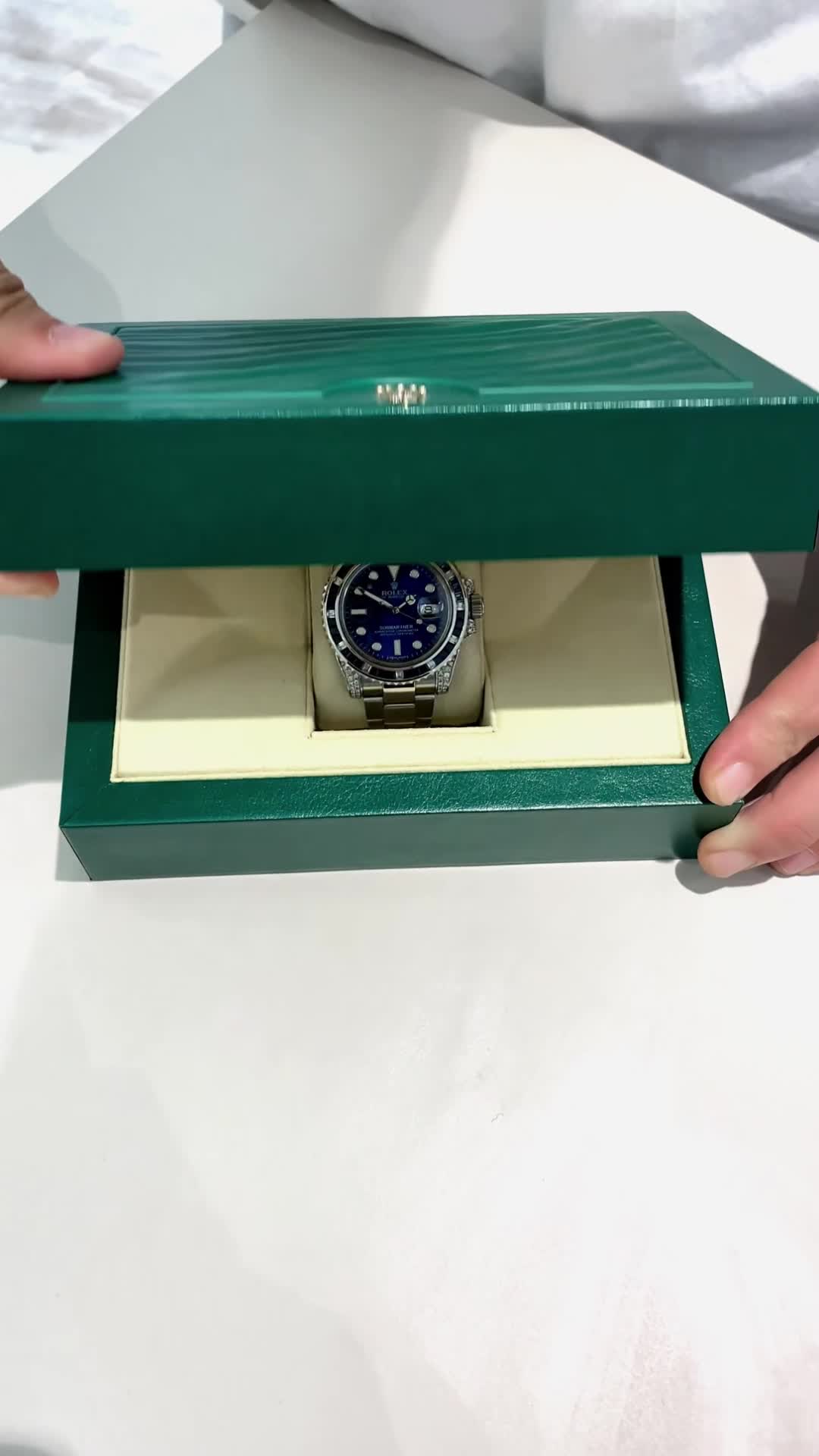 Submariner Date 116659SABR 18K White Gold Diamonds Sapphires UNWORN Replica