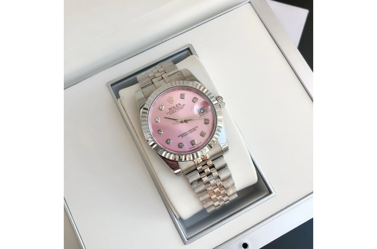 Rolex Datejust 36/28mm SS/SS Jub Pink/Dial