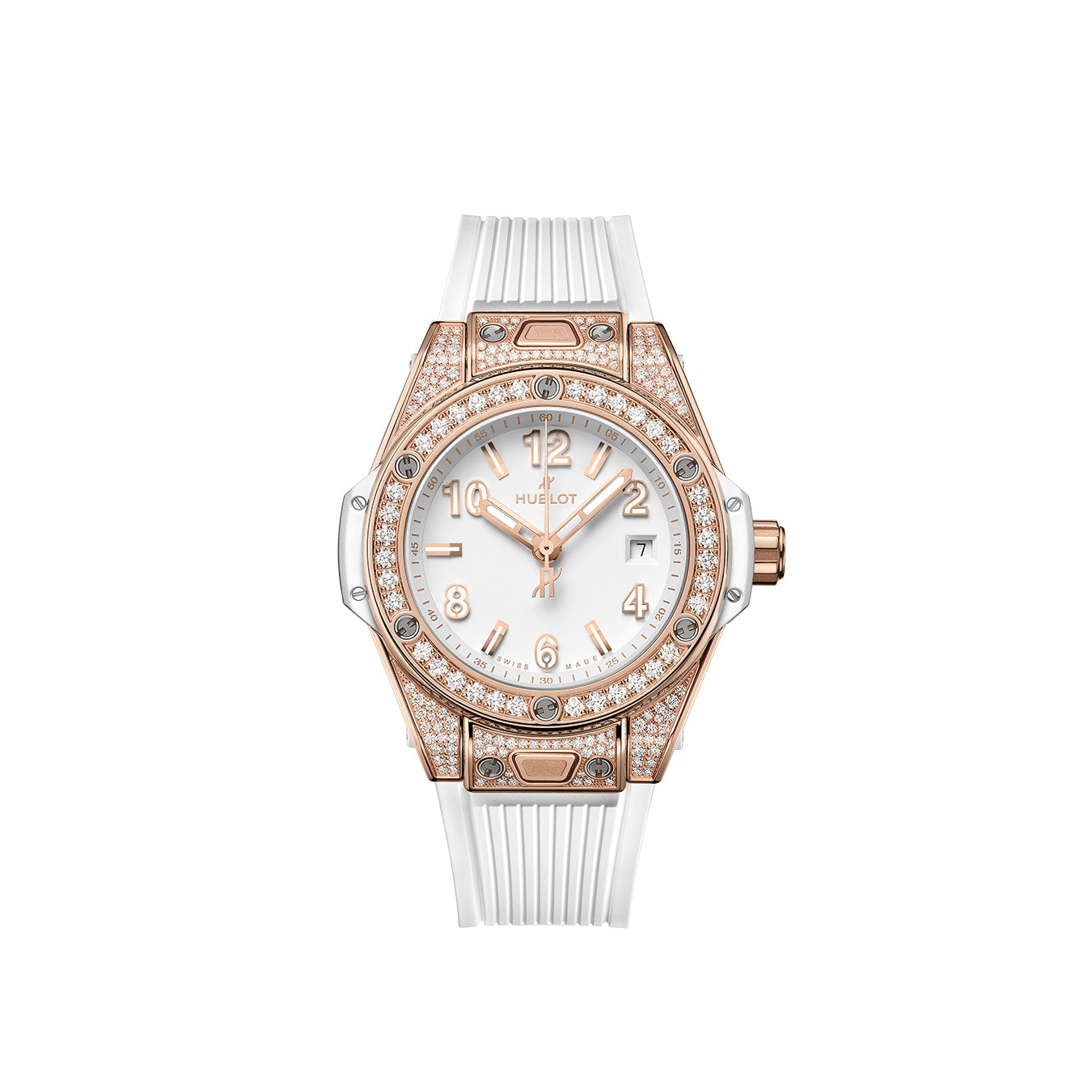 Hublot Big Bang ONE CLICK KING GOLD WHITE PAVΓ Ref# 485.OE.2080.RW.1604