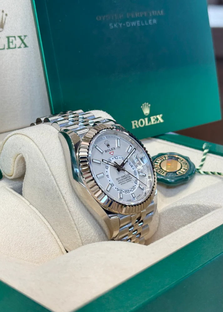 Rolex Sky-Dweller 42mm Black Dial Oyster Bracelet Men's Watch 326939