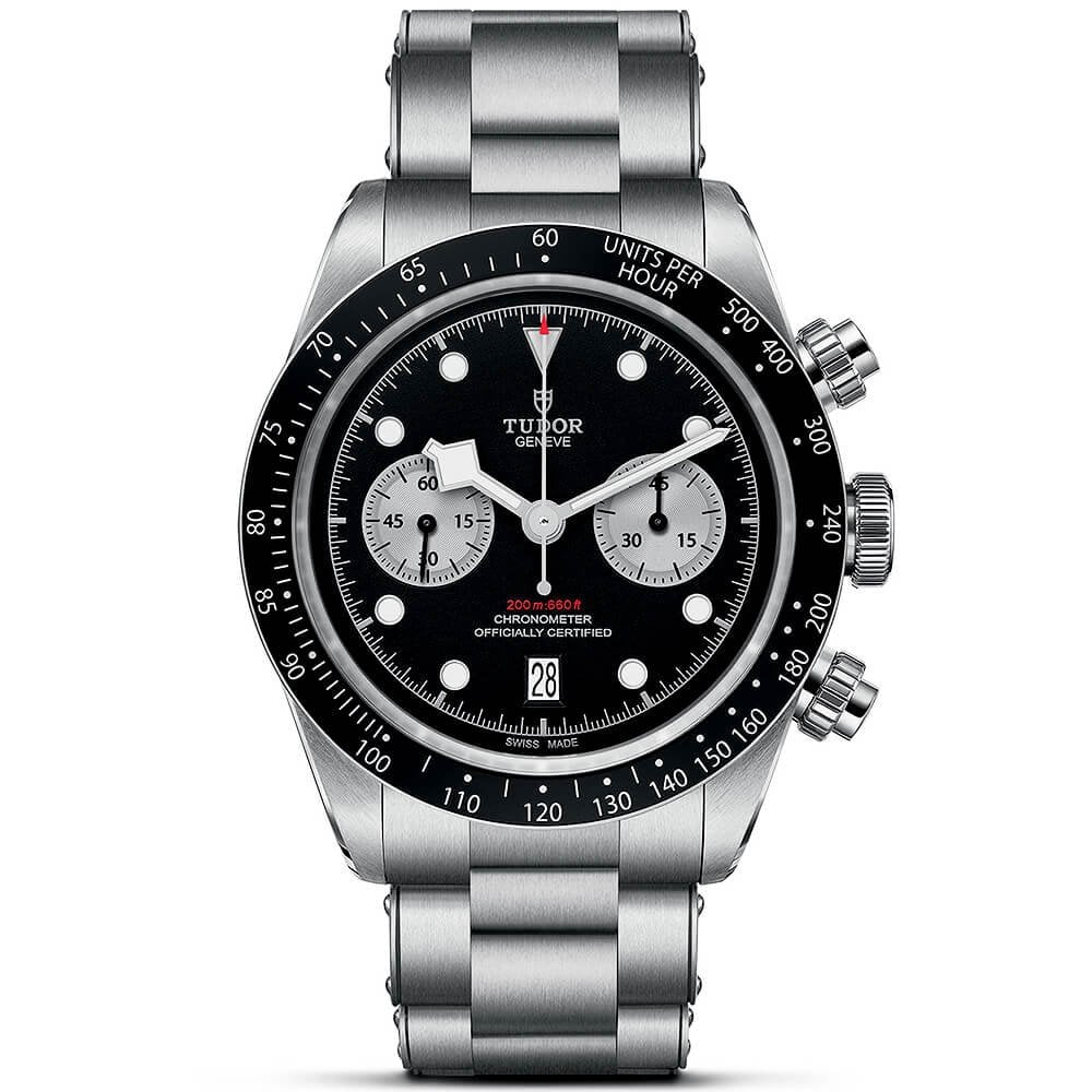 Black Bay Chrono 41mm Black/Silver Dial Men's Automatic Bracelet Watch