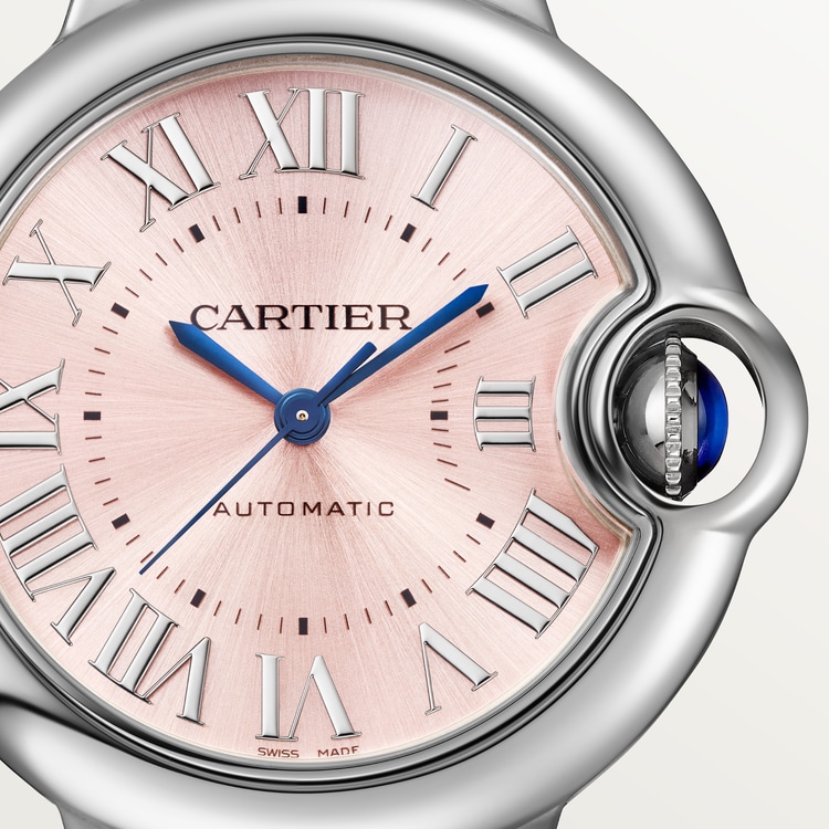 Ballon Bleu de Cartier watch Pink sunray dial 33 mm