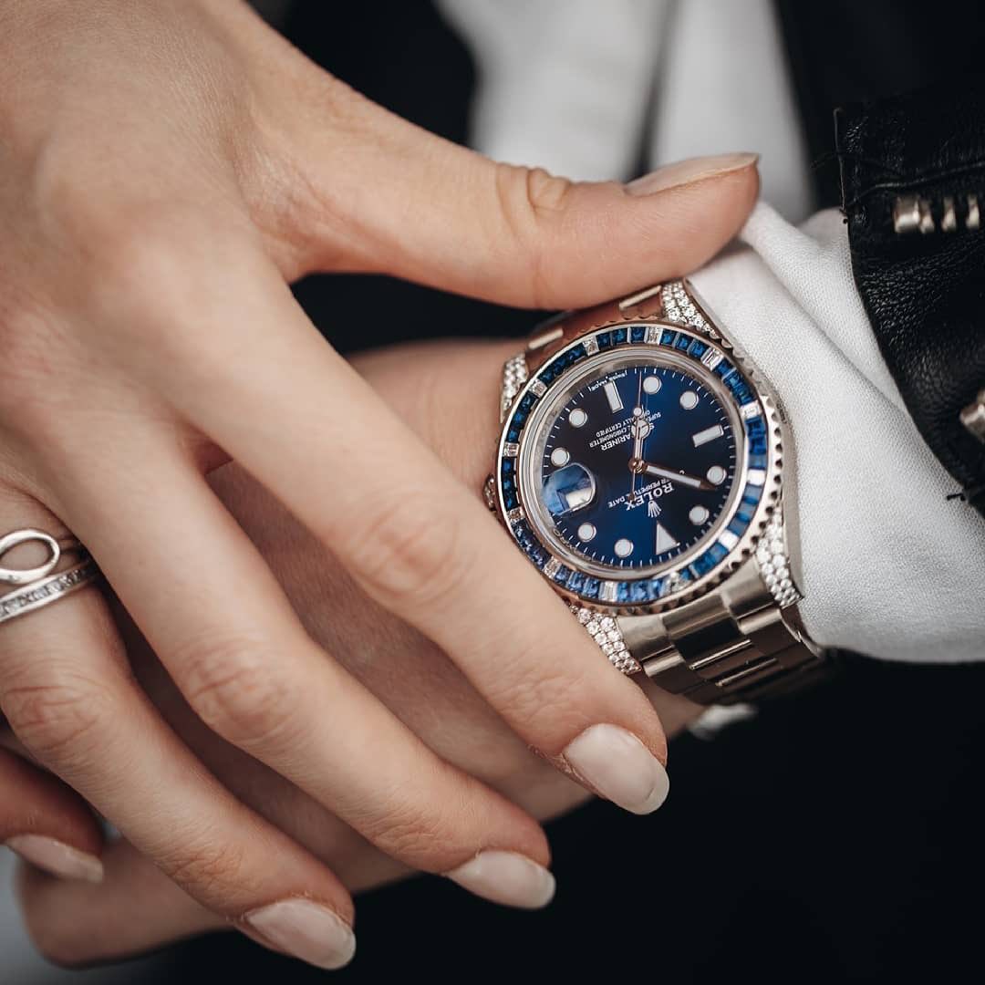 Rolex Submariner Date 18K White Gold Diamonds 116659 SABR