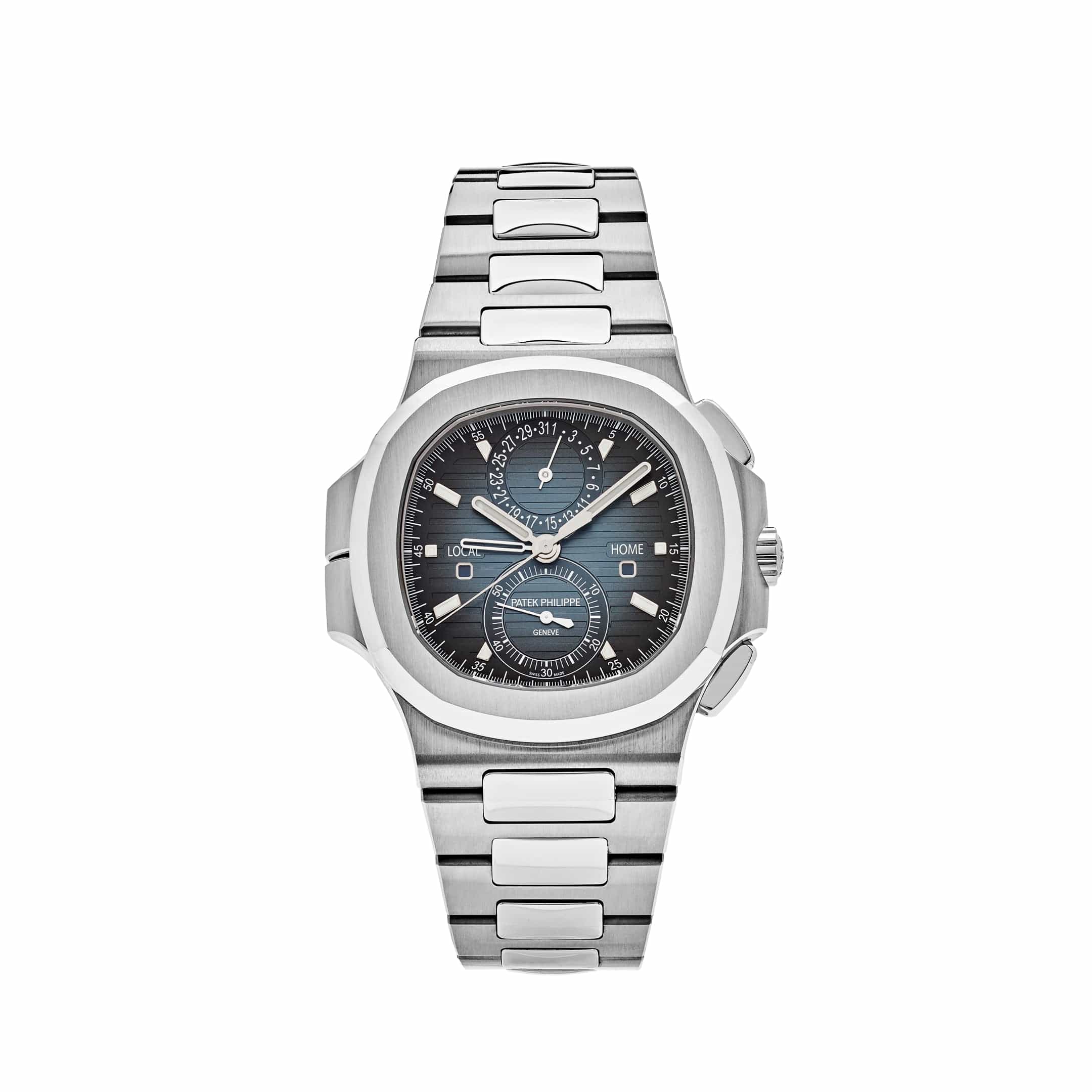 Patek Philippe Nautilus 5990/1A-011 βTravel Timeβ Flyback Chronograph Stainless Steel Blue Dial (2025)