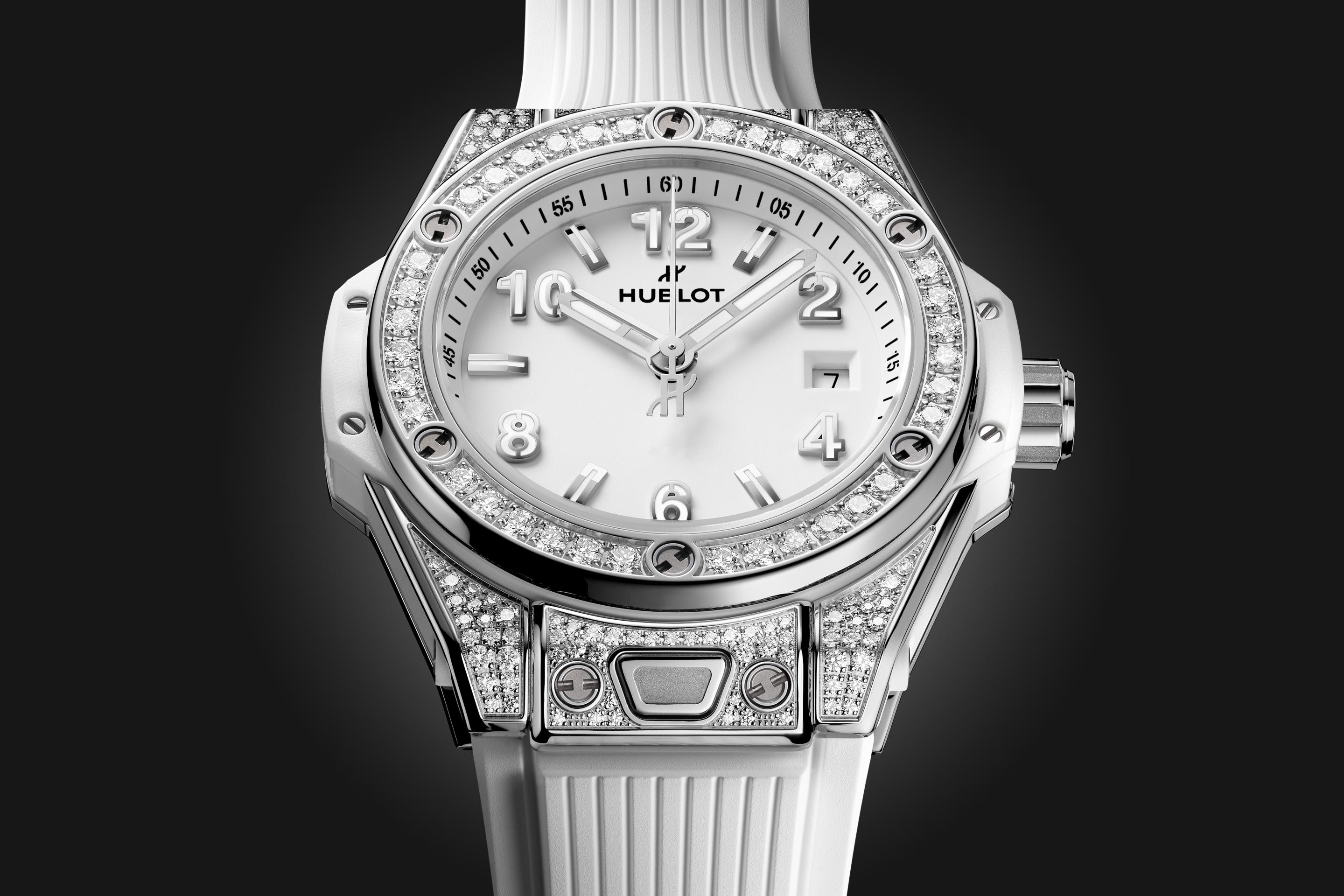 Hublot Big Bang ONE CLICK STEEL WHITE PAVΓ Ref# 485.SE.2010.RW.1604