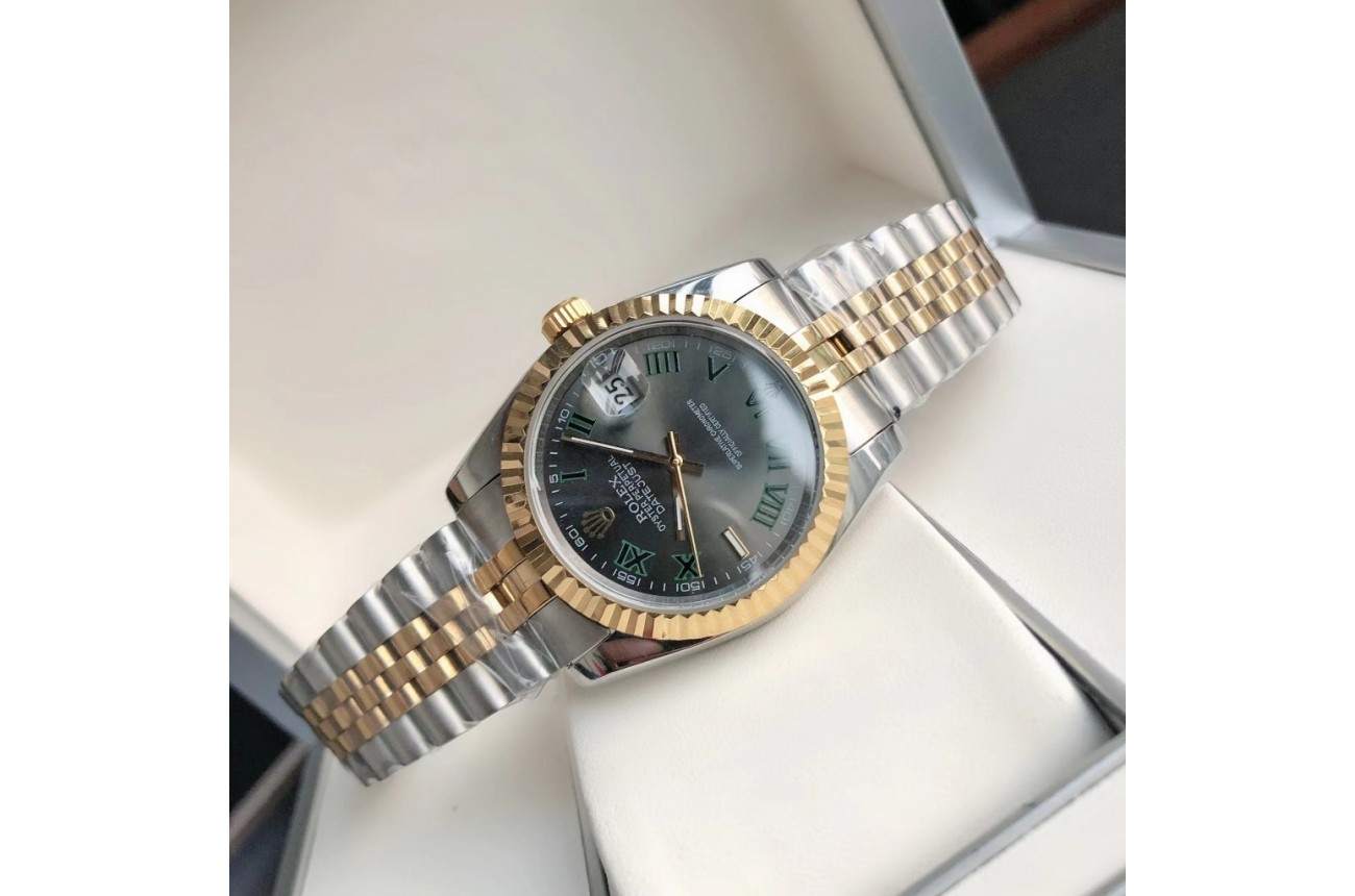 Rolex Datejust 36/28mm RG/SS Jub Grey/Rmn