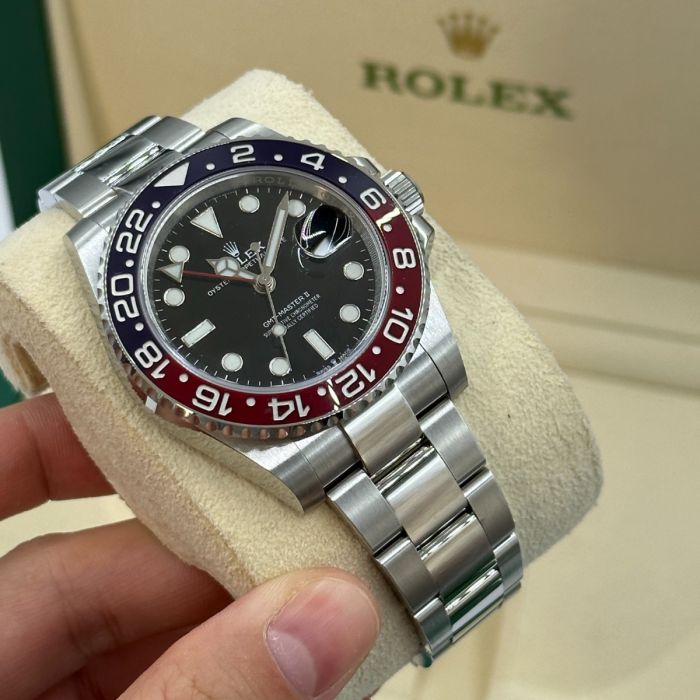 Rolex GMT Master II Pepsi Oystersteel Men's Luxury Watch M126710BLRO-0002