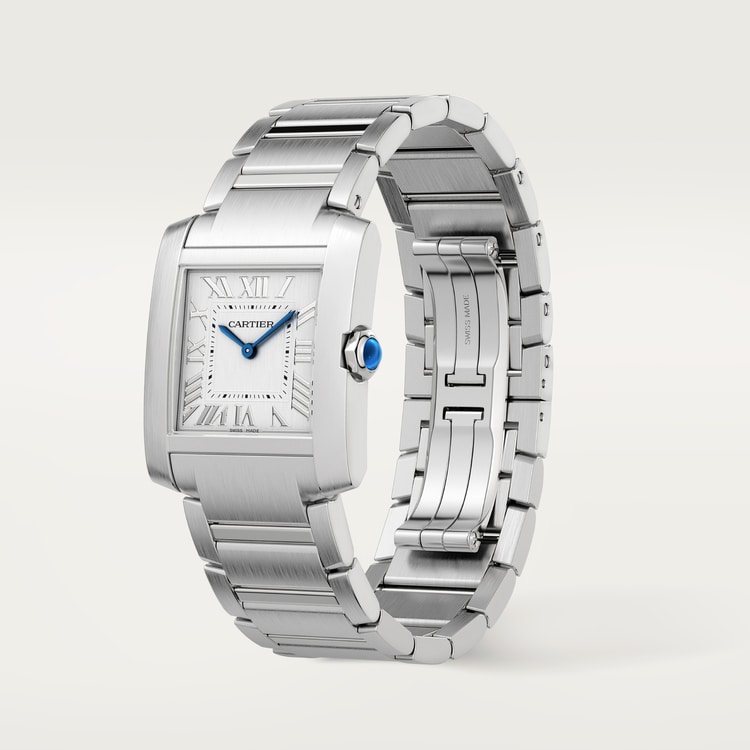 Tank FranΓ§aise watch Medium model Silvered dial 32 mm