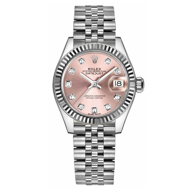 Rolex Lady-Datejust 28 Pink Dial Watch 279174-0003