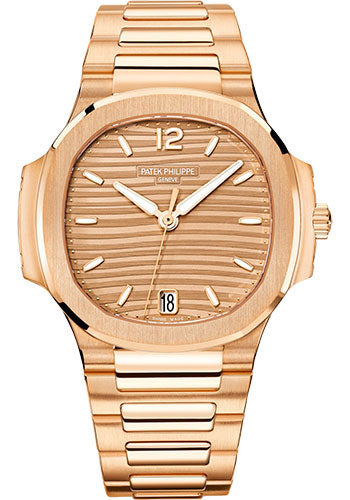 Patek Philippe Nautilus Ladies Automatic – 35.2 mm – Rose Gold – Golden Brown Opaline Dial – 7118/1R-010