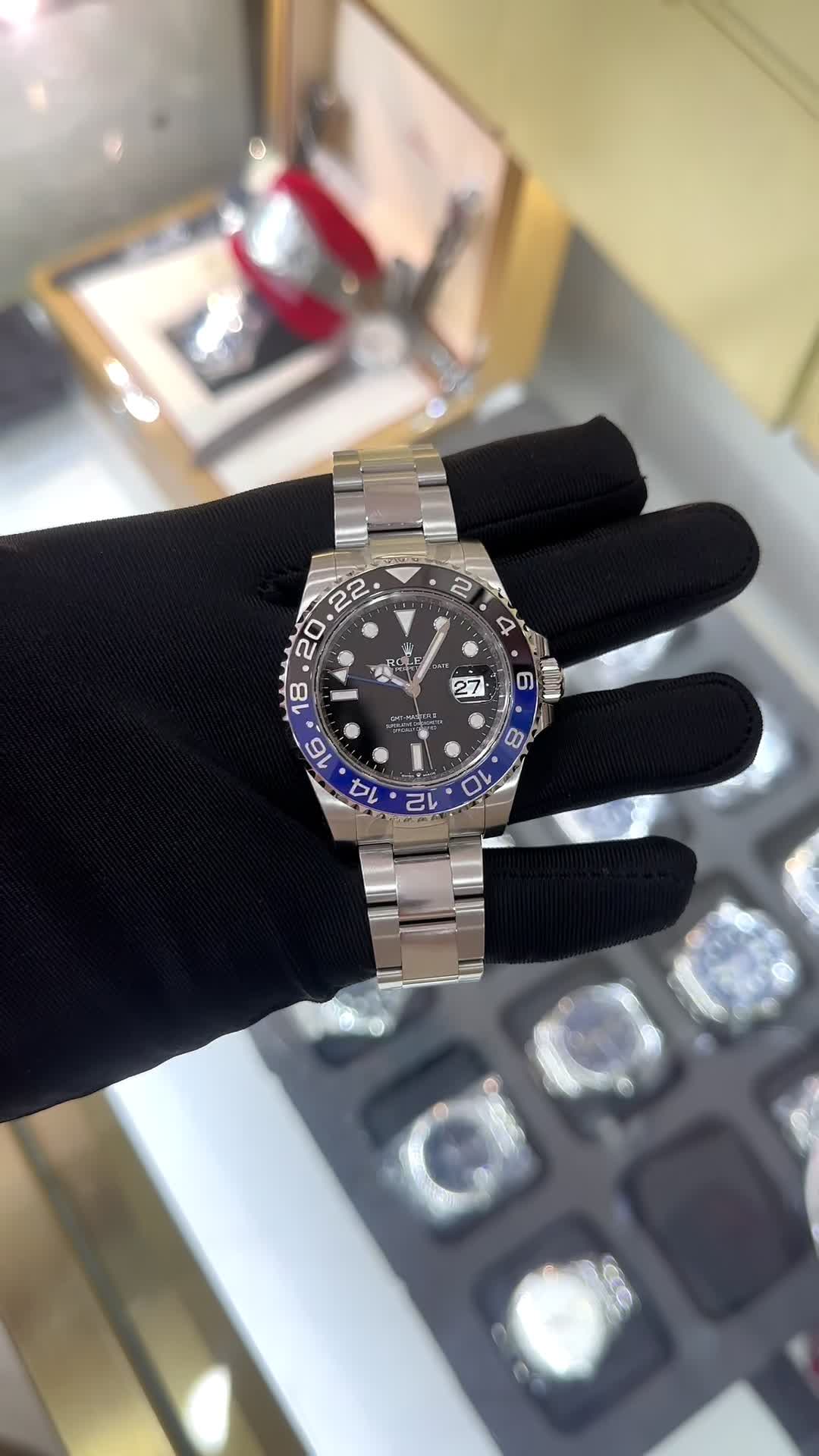 Rolex GMT Master ll Batman Oyster Bracelet Men's Watch M126710BLNR-0003