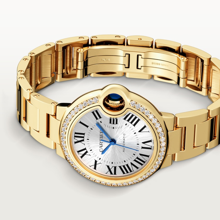 Ballon Bleu de Cartier watch Silver sunray-effect dial 33 mm