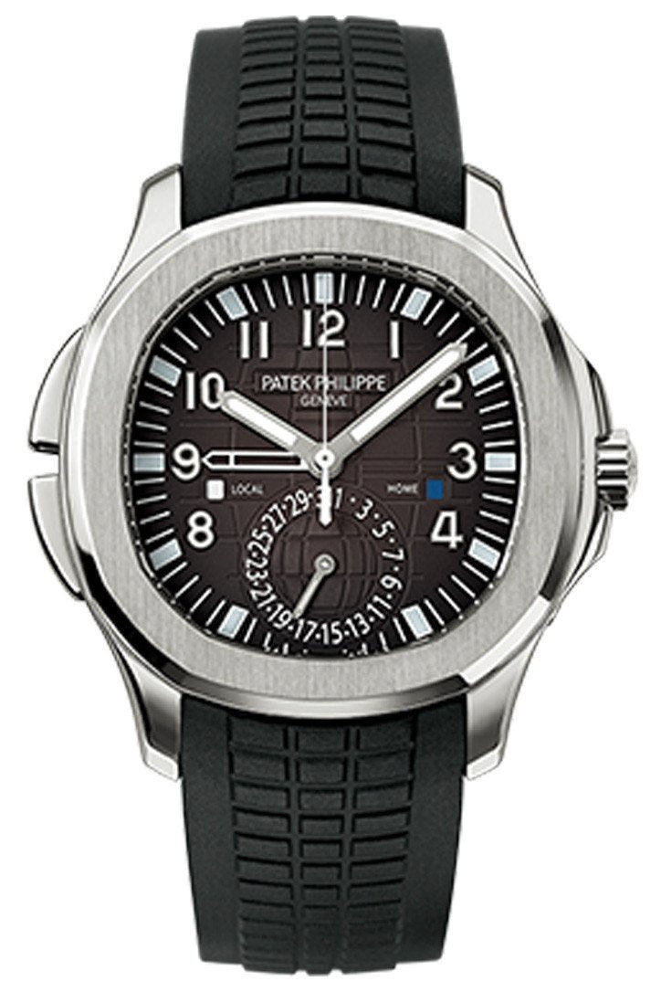 Patek Philippe Aquanaut Dual Time Black Dial Automatic Men’s Watch 5164A-001