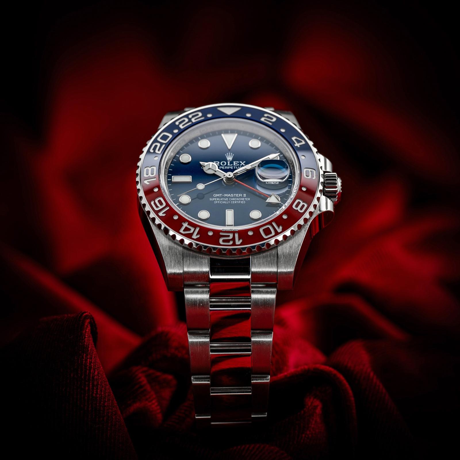 Rolex GMT-Master II Pepsi Blue Dial Men's Watch 126719BLRO-0003