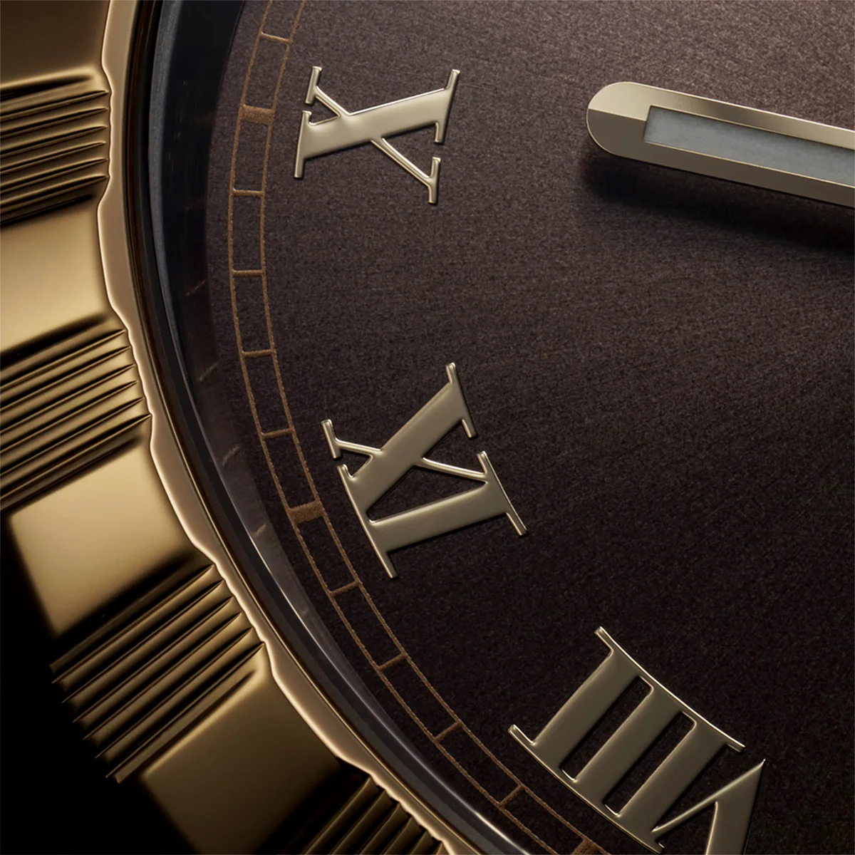 Royal 38mm Two-Tone Brown Roman Dial Automatic Bracelet Watch