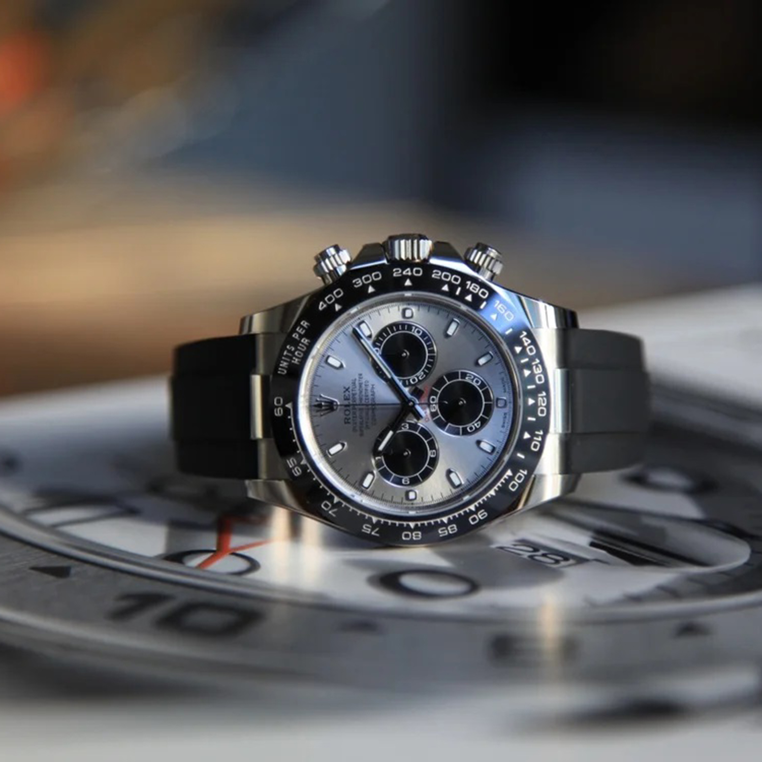 Daytona White Gold Steel Dial Oysterflex Strap 116519ln-0027 New